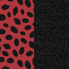 leather insert - Bracelets & Bags, Cheetah / Black Glitter image