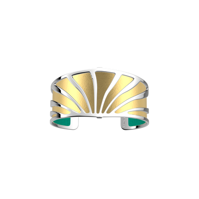 Amazone flared bracelet, Jade / Gold reversible insert amazone-flared-bracelet-jade-gold-reversible-insert-pack_manchettes_essentielles