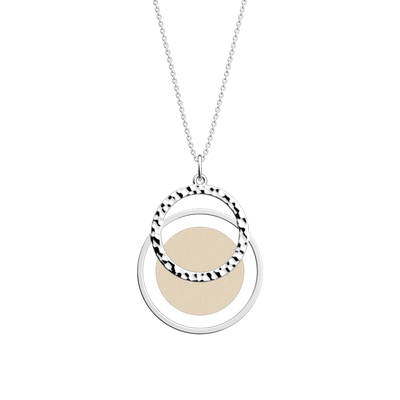 Collier Pure Martelée, cuir réversible Crème / Paillettes Dorées collier-pure-martelee-cuir-reversible-creme-paillettes-dorees-pack_colliers