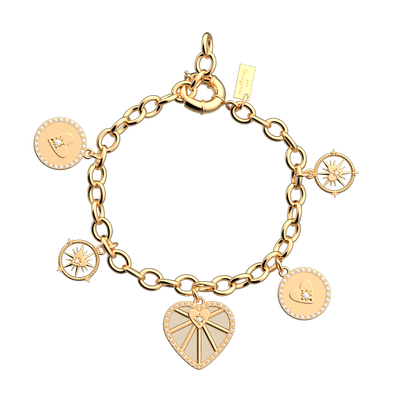 Cœur Céleste Pampille bracelet, Gold Glitter / Cream reversible insert c-ur-celeste-pampille-bracelet-gold-glitter-cream-reversible-insert-pack_bracelets_chaines_joncs