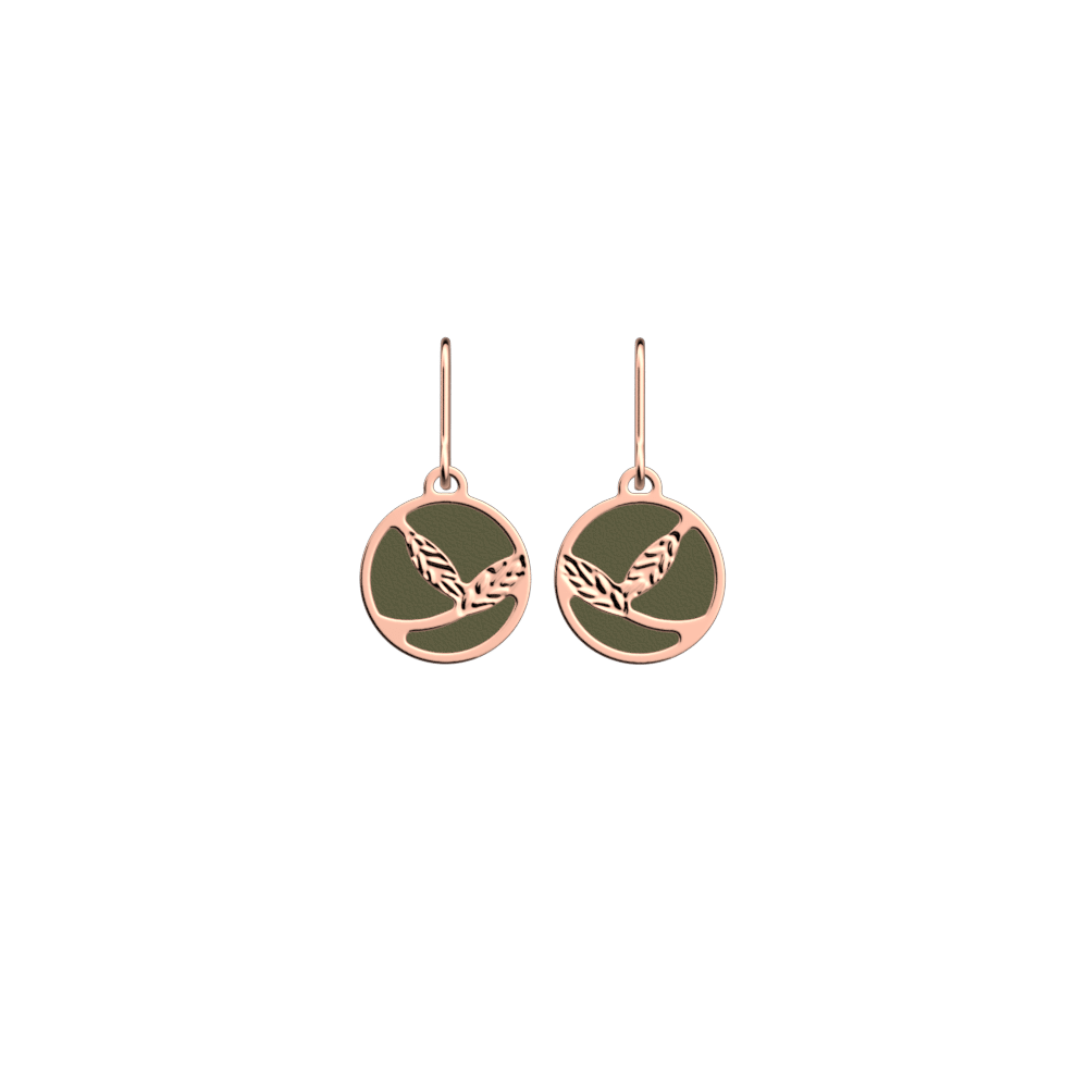 Épis de Blé Earrings, Olivine / Festival reversible insert image number 1