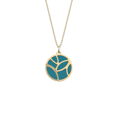 Jungle necklace, Bluish Scales / Georgettes Blue reversible insert jungle-necklace-bluish-scales-georgettes-blue-reversible-insert-pack_colliers
