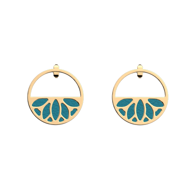 Lotus earrings, Bluish Scales / Georgettes Blue reversible inserts lotus-earrings-bluish-scales-georgettes-blue-reversible-inserts-pack_boucles_d_oreilles_essentielles_et_precieuses