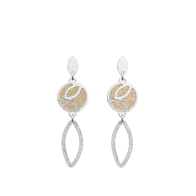 Jungle earrings, Cream / Gold Glitter reversible inserts  jungle-earrings-cream-gold-glitter-reversible-inserts-pack_boucles_d_oreilles_essentielles_et_precieuses