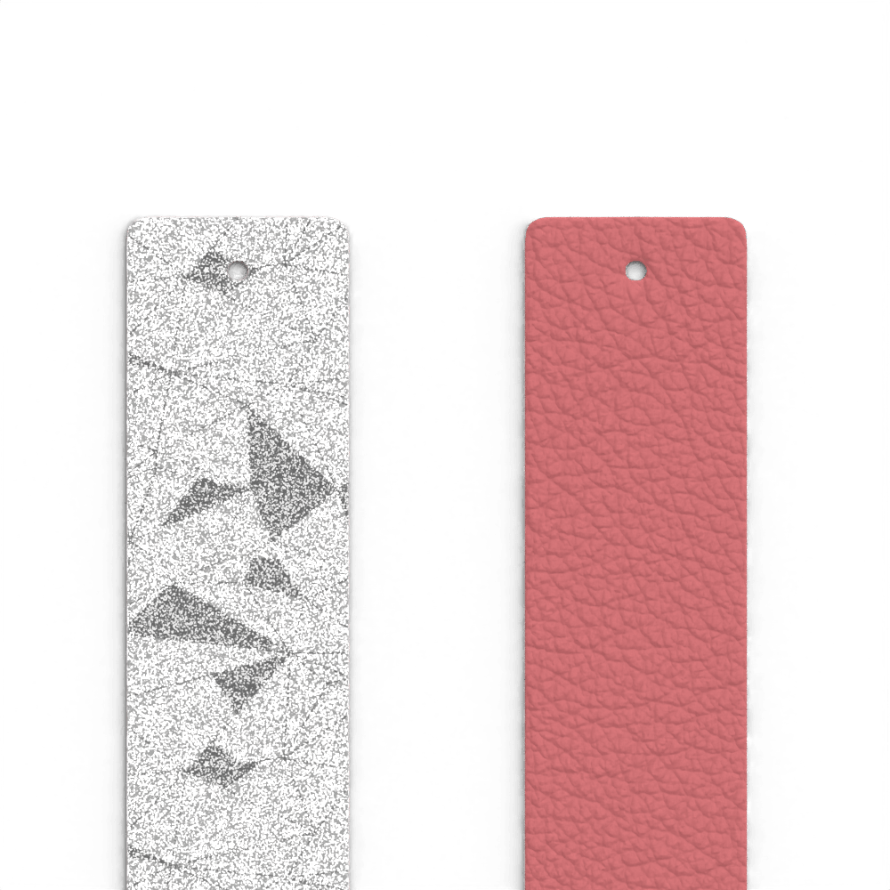 Manchette Nénuphar, cuir réversible Émir / Rose Poudré ​ image number 4