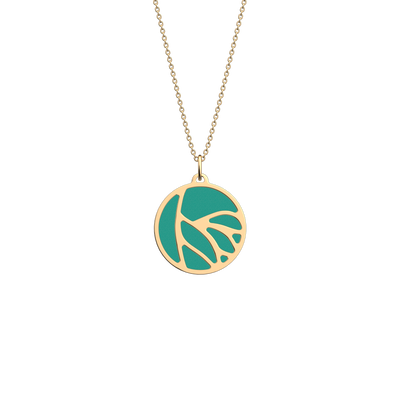 Ara necklace, Metallic Aquamarine / Aquatic reversible insert ara-necklace-metallic-aquamarine-aquatic-reversible-insert-pack_colliers