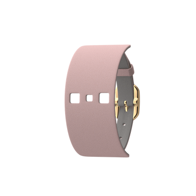 Light Pink / Light Grey Single Wrap Leather strap,  Gold finish buckle light-pink-light-grey-single-wrap-leather-strap-gold-finish-buckle-le_simple_tour