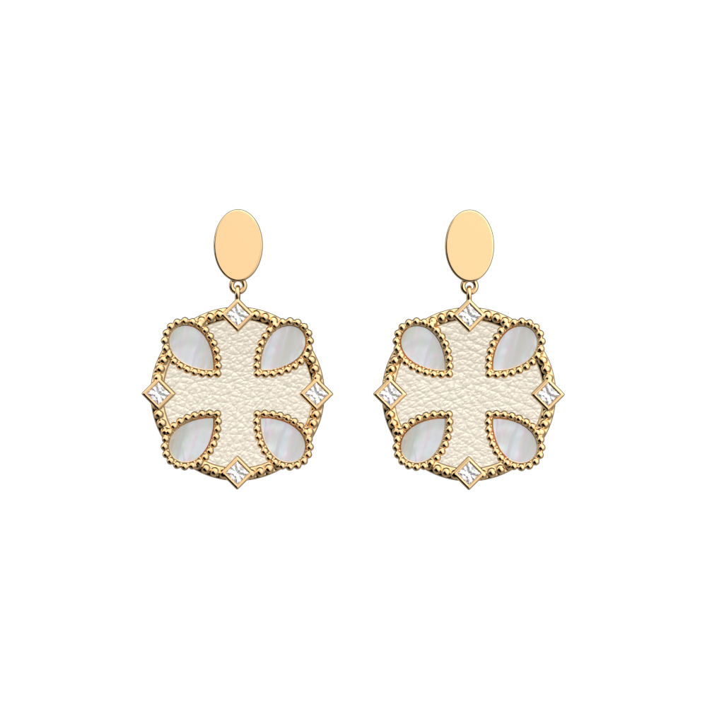 MILK X SODA PEARL STAR EARRINGS GREEN
