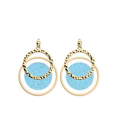 Boucles d'oreilles Pure Martelée, cuirs réversibles Ciel Étoilé / Marine boucles-d-oreilles-pure-martelee-cuirs-reversibles-ciel-etoile-marine-pack_bo_pendantes