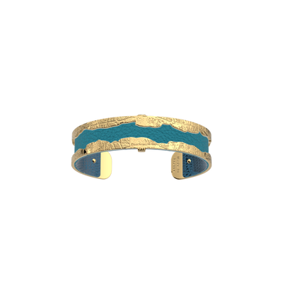 Caïman bracelet, Bluish Scales / Georgettes Blue reversible insert caiman-bracelet-bluish-scales-georgettes-blue-reversible-insert-pack_manchettes_essentielles