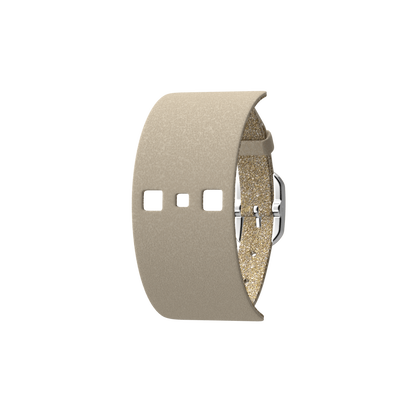 Cream / Gold Glitter Single Wrap Leather strap,  Silver finish buckle cream-gold-glitter-single-wrap-leather-strap-silver-finish-buckle-le_simple_tour