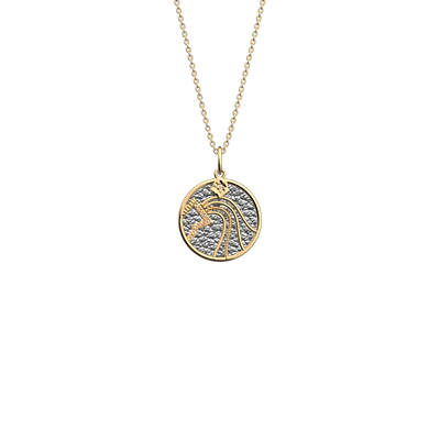 Collier Verseau, cuir réversible Cristal Bleu / Disco collier-verseau-cuir-reversible-cristal-bleu-disco-pack_collier_zodiaque