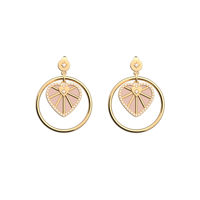 Cœur Céleste earrings, Jasmine / Metallic Pink reversible inserts  c-ur-celeste-earrings-jasmine-metallic-pink-reversible-inserts-pack_boucles_d_oreilles_essentielles_et_precieuses