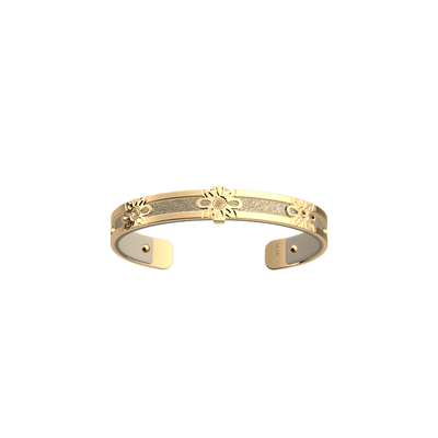 Dahlia bracelet, Cream / Gold Glitter reversible insert dahlia-bracelet-cream-gold-glitter-reversible-insert-pack_manchettes_essentielles