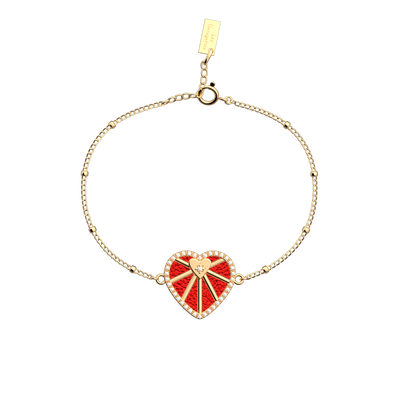 Bracelet chaîne Cœur Céleste, cuir réversible Rouge Passion / Glamour bracelet-chaine-c-ur-celeste-cuir-reversible-rouge-passion-glamour-pack_bracelets_chaines_joncs