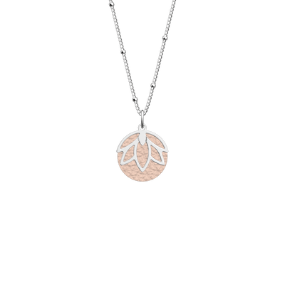 Collier Lotus, cuir réversible Dragée / Grenade collier-lotus-cuir-reversible-dragee-grenade-pack_colliers