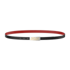 Black / Red Les Essentielles Belt, Tresse Belt Buckle image