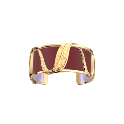 Manchette Drapé, cuir réversible Violette Sauvage / Lavande Métallisée manchette-drape-cuir-reversible-violette-sauvage-lavande-metallisee-pack_manchettes_essentielles