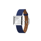 Reversible Denim Blue / Canyon watch, l'Absolue square watch case, Silver finish image number 1