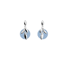 Boucles d'oreilles Oliveraie, Finition argentée, Hibiscus / Mistral image number 2