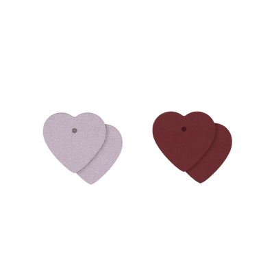 Cuir - Boucles d'oreilles, Glycine / Violette Sauvage cuir-boucles-d-oreilles-glycine-violette-sauvage