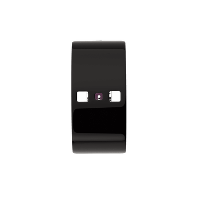 Patent Black / Dark Purple Single Wrap Leather strap,  Silver finish buckle patent-black-dark-purple-single-wrap-leather-strap-silver-finish-buckle-le_simple_tour