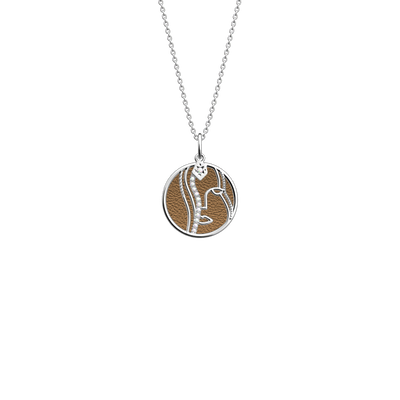 Virgo necklace, Bronze / Terracotta reversible insert virgo-necklace-bronze-terracotta-reversible-insert-pack_collier_zodiaque