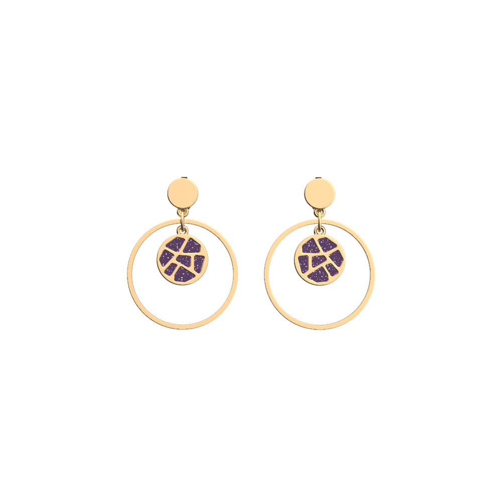 Boucles d'oreilles Girafe Laque - Les Georgettes - Modalova