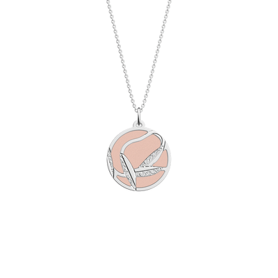 Rose des Sables necklace, Metallic Pink / Jasmine reversible insert rose-des-sables-necklace-metallic-pink-jasmine-reversible-insert-pack_colliers