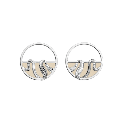 Boucles d'oreilles Drapé, cuirs réversibles Crème / Paillettes Dorées boucles-d-oreilles-drape-cuirs-reversibles-creme-paillettes-dorees-pack_bo_pendantes
