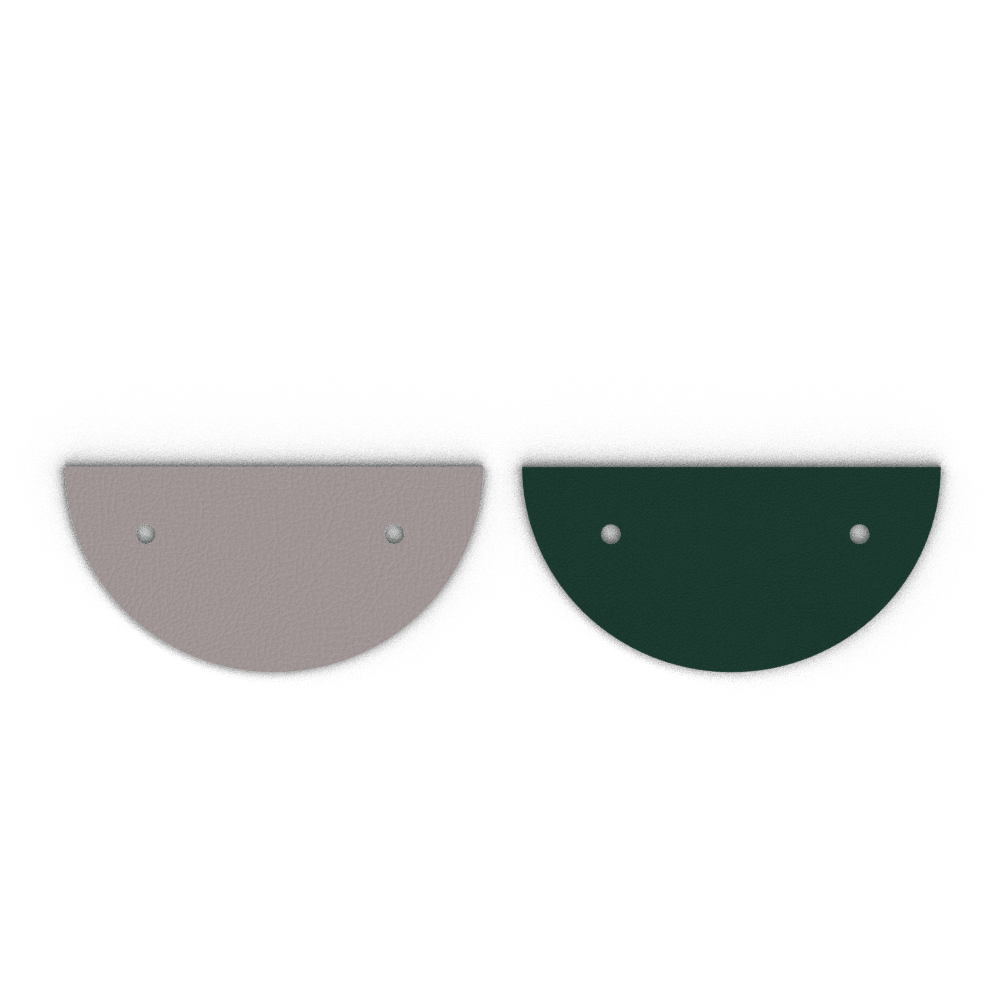 Cuir - Colliers, Argent / Vert Forêt - Les Georgettes - Modalova