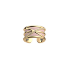 Louxor Ring, Gold finish, Light Pink / Light Grey image