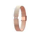 Bracelet-montre Maille Palmier, Finition Dorée rose