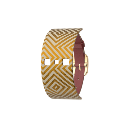 Blush / Rubik Single Wrap Leather strap,  Gold finish buckle blush-rubik-single-wrap-leather-strap-gold-finish-buckle-le_simple_tour