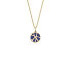 Collier Nenuphar, Finition dorée, Carail / Marine  Métallisé image number 2