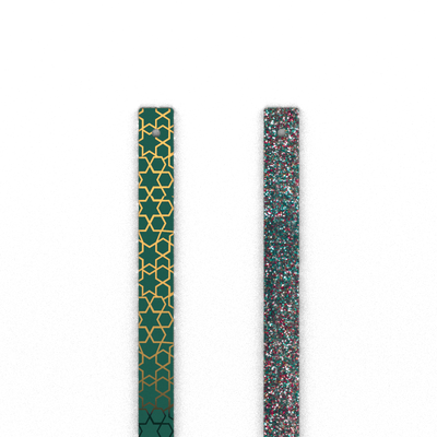 Leather insert - Bracelets, Blue Medina / Multicolour Sparkle leather-insert-bracelets-blue-medina-multicolour-sparkle