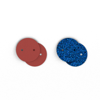 Leather insert - Earrings, Sepia / Blue Sparkle leather-insert-earrings-sepia-blue-sparkle