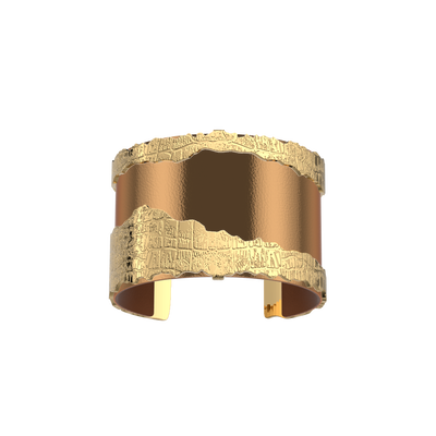 Caïman bracelet, Bronze / Terracotta reversible insert caiman-bracelet-bronze-terracotta-reversible-insert-pack_manchettes_essentielles