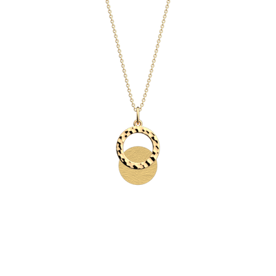Pure Martelée necklace, Gold / Sun reversible insert pure-martelee-necklace-gold-sun-reversible-insert-pack_colliers