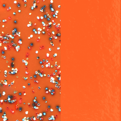 Fluid perspex insert - Earrings, Orange Glitter / Soft Orange fluid-perspex-insert-earrings-orange-glitter-soft-orange