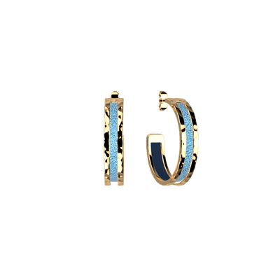 Pure Martelée earrings, Starry Sky / Marine reversible inserts pure-martelee-earrings-starry-sky-marine-reversible-inserts-pack_bo_creoles