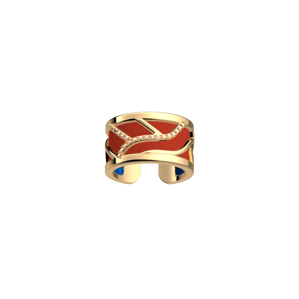Bague D sert simili r versible S pia Paillettes Bleues