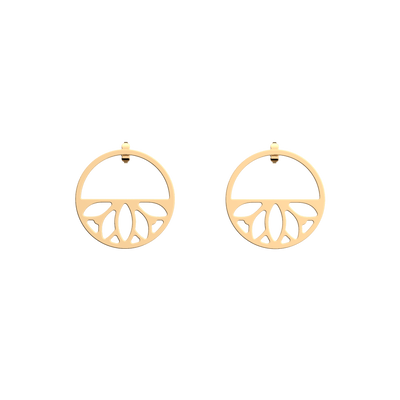 Lotus earrings lotus-earrings-pendantes