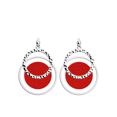 Pure Martelée earrings, Passion Red / Glamour reversible inserts pure-martelee-earrings-passion-red-glamour-reversible-inserts-pack_bo_pendantes