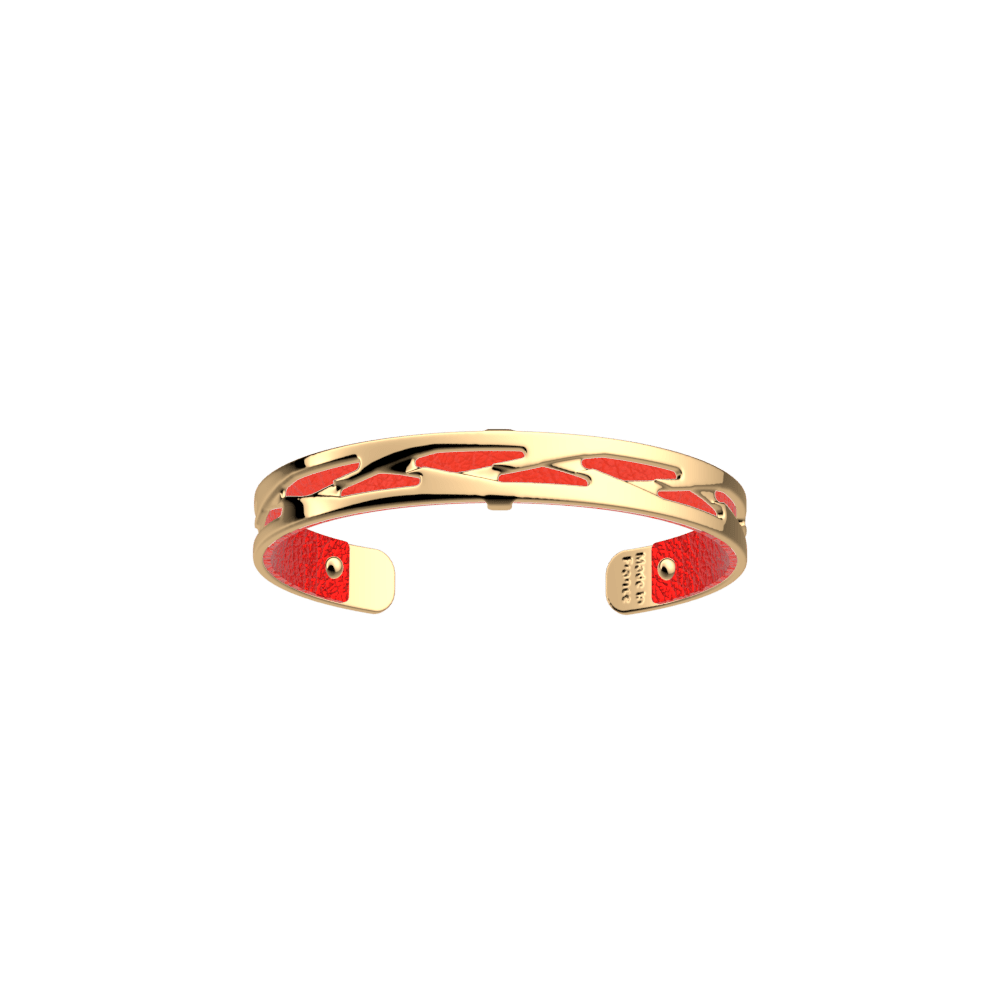 Manchette Tresse, cuir réversible / Rouge Passion - Les Georgettes - Modalova