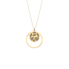 Collar Girafe, Acabado Dorado, Crema / Dorado Glitter image number 2