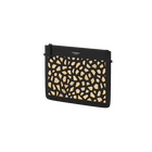 La Pochette Noir motif Girafe, doublure Paillettes Dorées image number 2