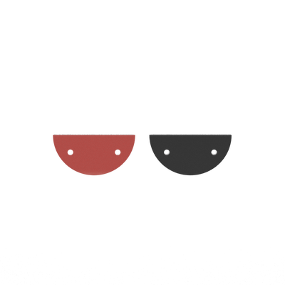 Leather insert - Necklaces & Bangles, Patent Red / Black leather-insert-necklaces-bangles-patent-red-black