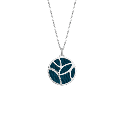 Jungle necklace, Bluish Scales / Georgettes Blue reversible insert jungle-necklace-bluish-scales-georgettes-blue-reversible-insert-pack_colliers