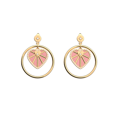 Cœur Céleste earrings, Jasmine / Metallic Pink reversible inserts  c-ur-celeste-earrings-jasmine-metallic-pink-reversible-inserts-pack_boucles_d_oreilles_essentielles_et_precieuses